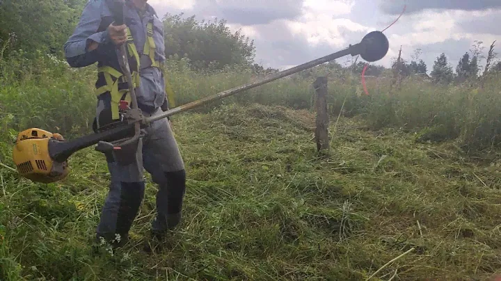 🚀Леска 4мм звезда + бензокоса Alpina Star 55DP / cord line 4mm star + brushcutter Alpina Star 55DP