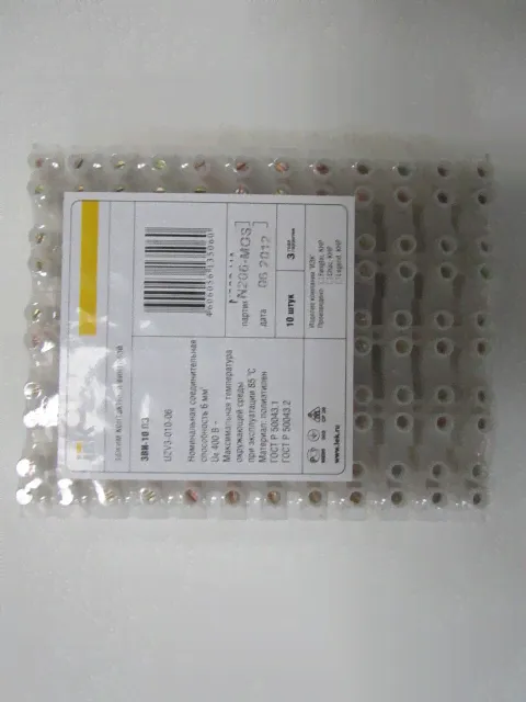 Зажим винтовой IEK ЗВИ-10 2,5-6 мм (12пар)