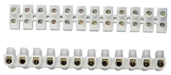 Клеммная колодка 10А 4-10мм белый Rexant ЗВИ-10 1шт-12пар (10)